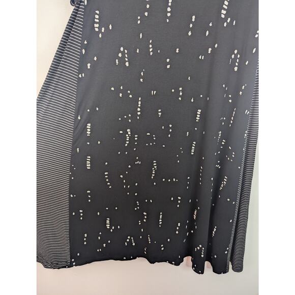 Alembika Spotted Striped Lagenlook Shift Midi Dress - Picture 3 of 8